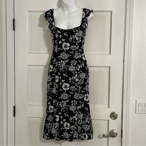 Majorelle Nikki Midi Dress Black‎ Floral